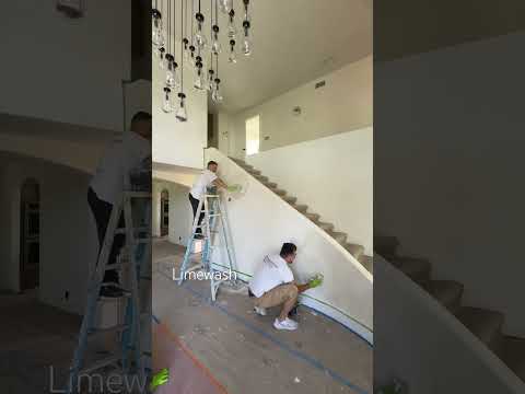 Video thumbnail - lime wash hallway in a San Clemente project.