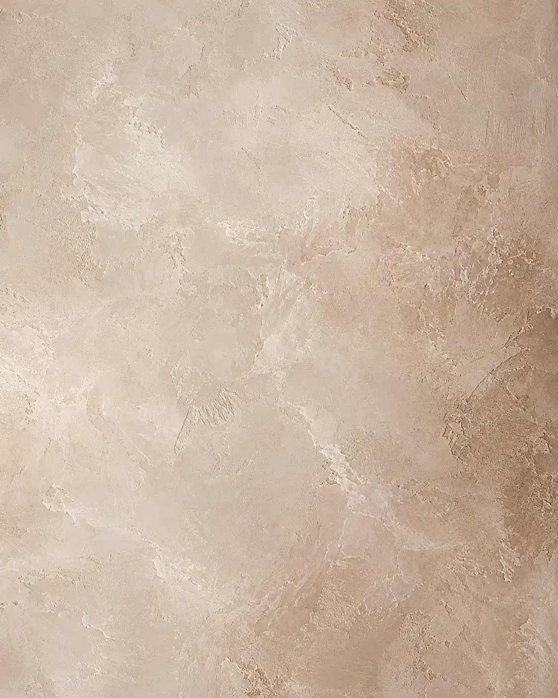 Hand-troweled Venetian plaster in a warm marmorino texture, with soft cloud-like movement and a gentle polished sheen.
